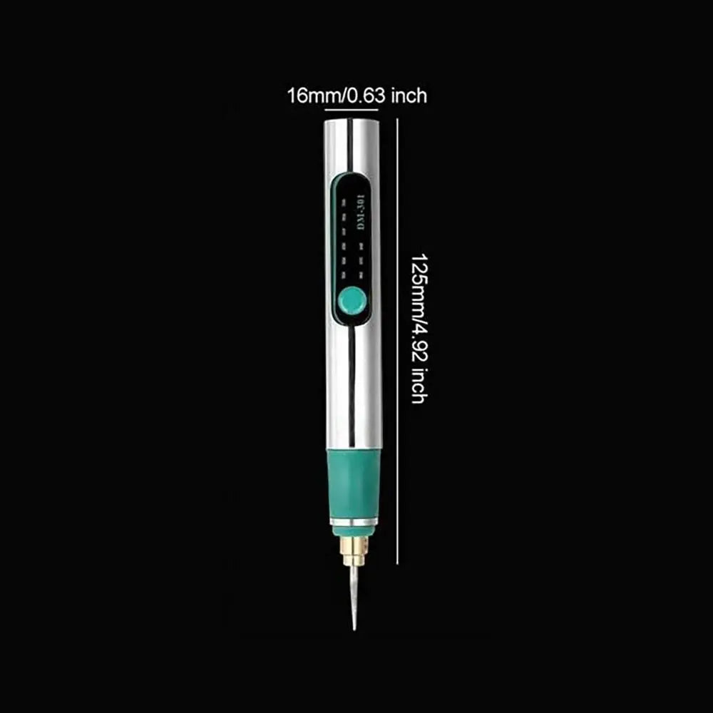 New DIY Carving Tool Electric Engraver Pen Handheld Rechargeable Jewelry Engraving Machine Anti-Slip Etching Pen for Metal Glass