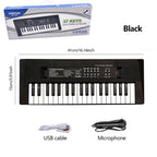 37 Keys Kids Electronic Piano Organ keyboard with Microphone Education Toys Musical Instrument Children Boy Girl Gifts