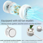 USB Mini Portable Fan Outdoor Cold Fan Hands Free Neck Fan Hanging Rec