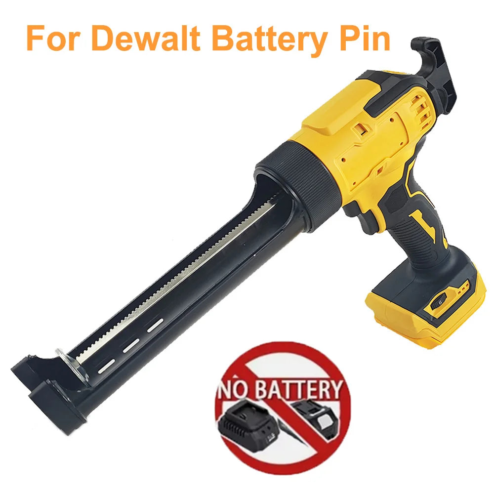 Electric Caulking Gun For Dewalt 20V 18V Battery  6 Gear Adjustable Speed Cordless Caulking Gun Glass LED Electric Silicone Gun