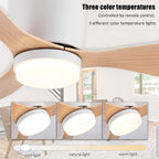Jelena LED Ceiling Fan Light 6th Gear Wind Speed Living Room Bedroom H