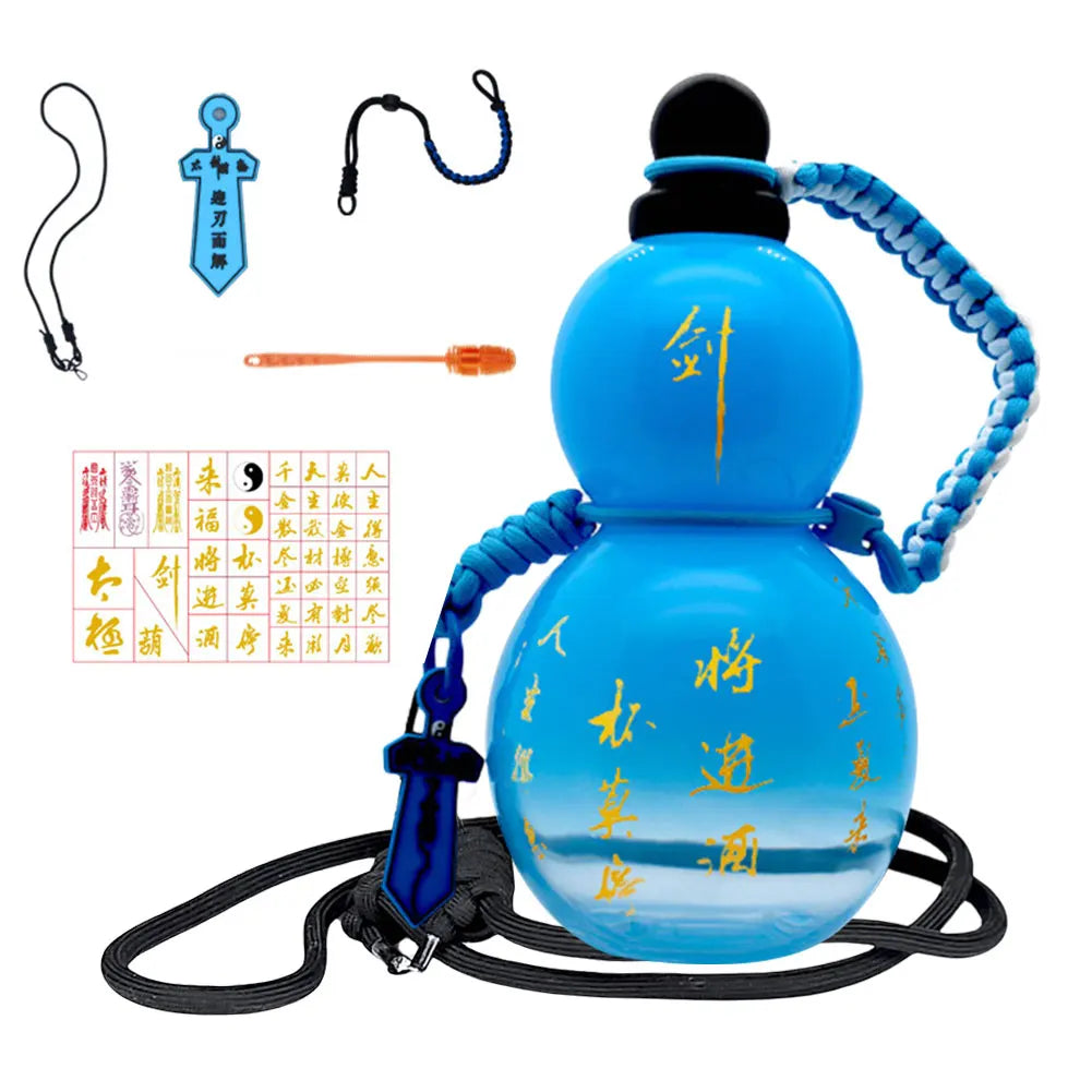 Vintage Chinese Retro-Inspired Gourd Water Bottle Water Kettle Gourd Sports Water Bottle Travel Water Bottle for Game Player