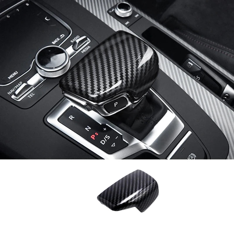 For Audi Q5 FY 2018 2019 2020 2021 Car Styling Interior Door Window Handle Panel Strips Cover Trim Carbon Fiber ABS