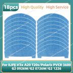 Compatible For ILIFE V3x, A20, T20s / Polaris PVCR 3600 / G2 0926W / G2 0726W / G2 1226 Side Brush Hepa Filter Mop Cloth Parts