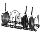 Adjustable Cookware Storage Rack Kitchen Accessories Pan Pot Storage Organizer Multi-Functional Dish Bowl Drying Shelf