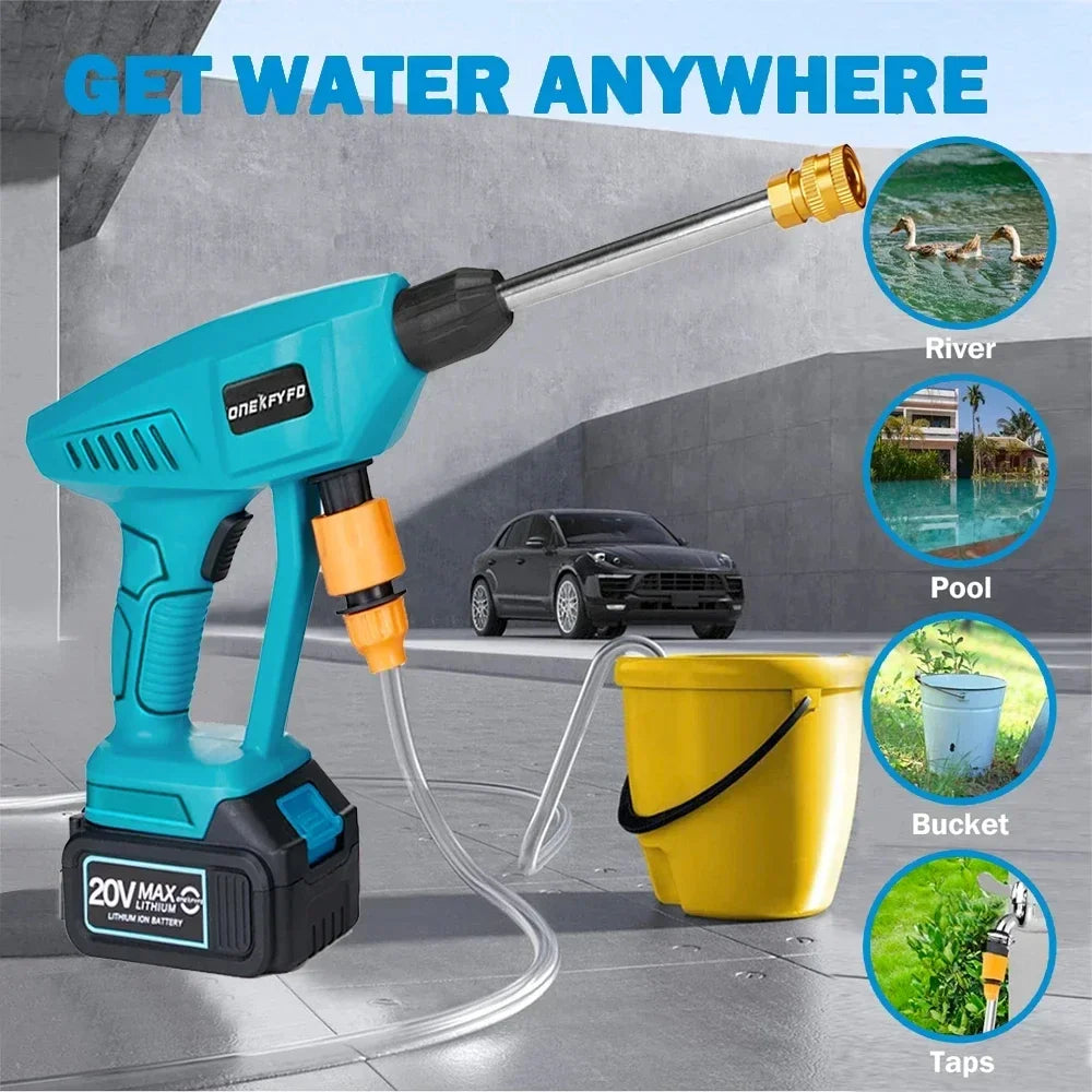 Car Wash Water Gun Washer Spray Nozzle High Pressure Cleaner for Car Home Garden Cleaning Washing Machine for Makita 18V Battery