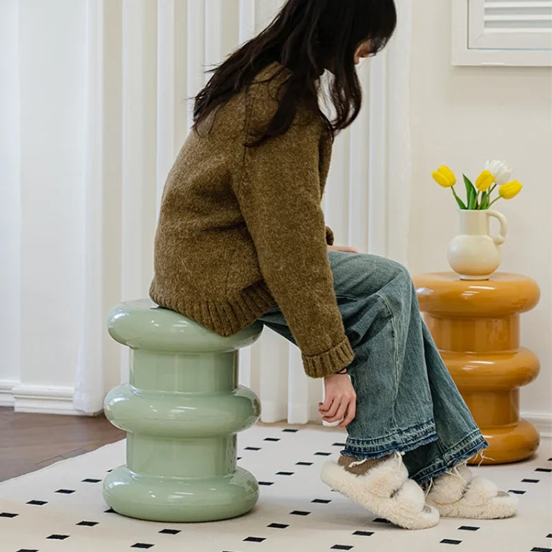 Home Shoe Changing Stool Ins Style Low Stool Sofa Side Table Nordic Modern Minimalist Living Room Creative Small Round Stools