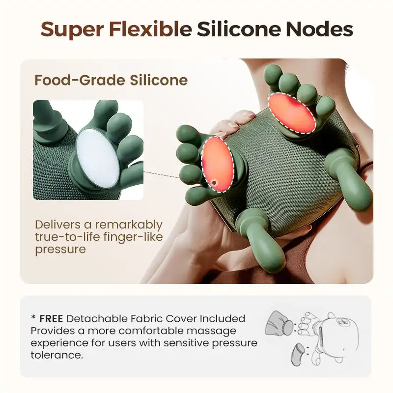 3D Neck & Shoulder Massager with Soothing Heat Deep Tissue Kneading for Back & Neck Pain Relief,Bionic Neck Shoulder Massager