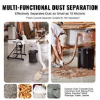 SucceBuy Cyclone Dust Separator 4" Retrofit for Dust Collectors ABS Dust Deputy for Wet/Dry Shop Vacuums  Fits 5-10 Gallon Tank