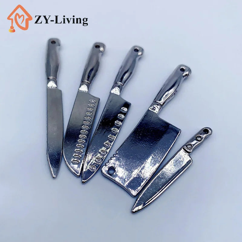 1 Set Doll House Mini Kitchen Knife Cooking Utensils Model for Dollhouse Kitchen Furniture Decoration Accessories Toy