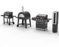 Stainless Steel BBQ Grill Modern Outdoor Kitchen  with Cabinet for Household Natural  Simple Outdoor Kitchen