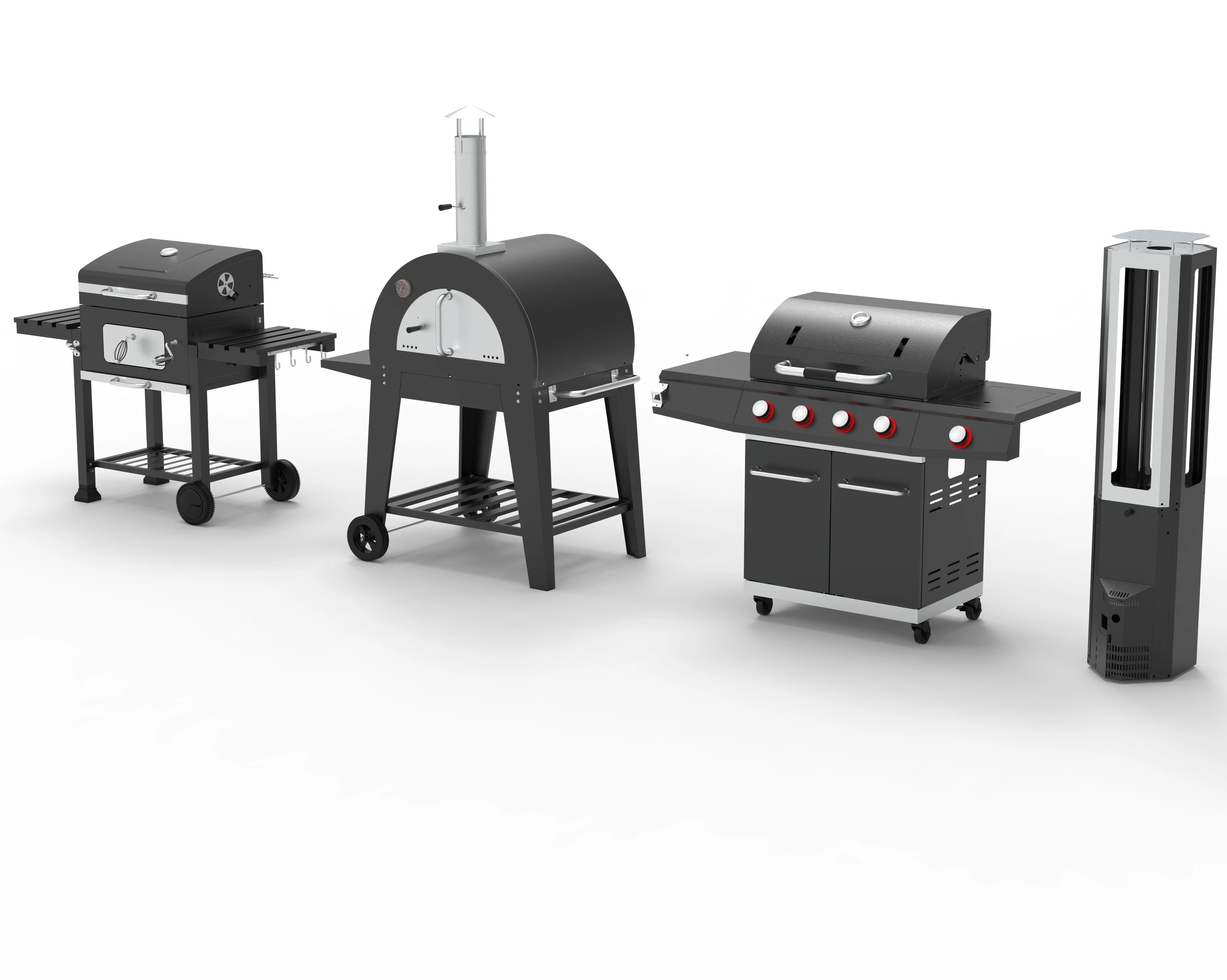 Stainless Steel BBQ Grill Modern Outdoor Kitchen  with Cabinet for Household Natural  Simple Outdoor Kitchen