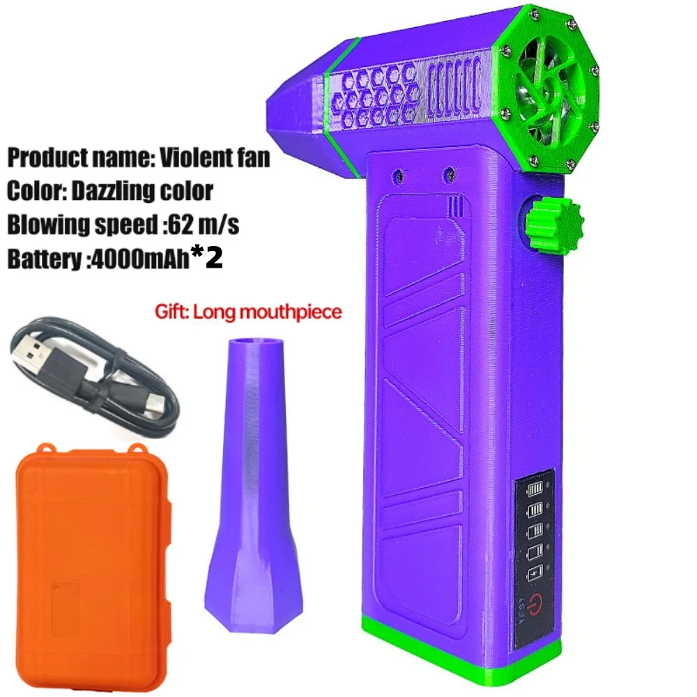 Turbo Jet Fan Powerful Air Blower 140000RPM 52m/s Electric Blower Brushless Motor Handheld Duct Fan High-Performance Cyclone 송
