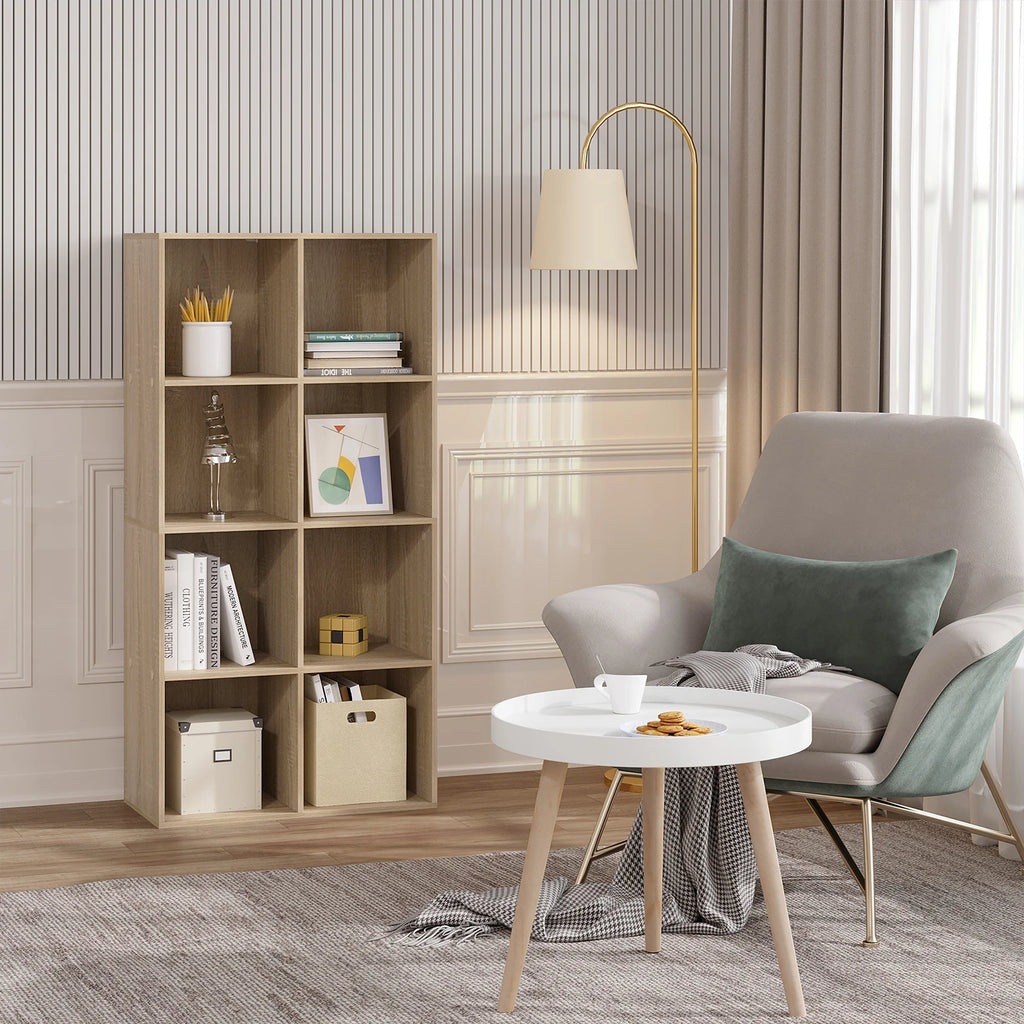 WOLTU 1PC Book Shelf 8 Storage Cubes Unit Freestanding Bookcases Organizer for Living Room Bedroom Office Home Furniture