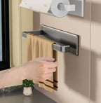 Kitchen paper holder, wall-mounted refrigerator magnetic paper towel holder, side cabinet for storing items, non-drilling fresh