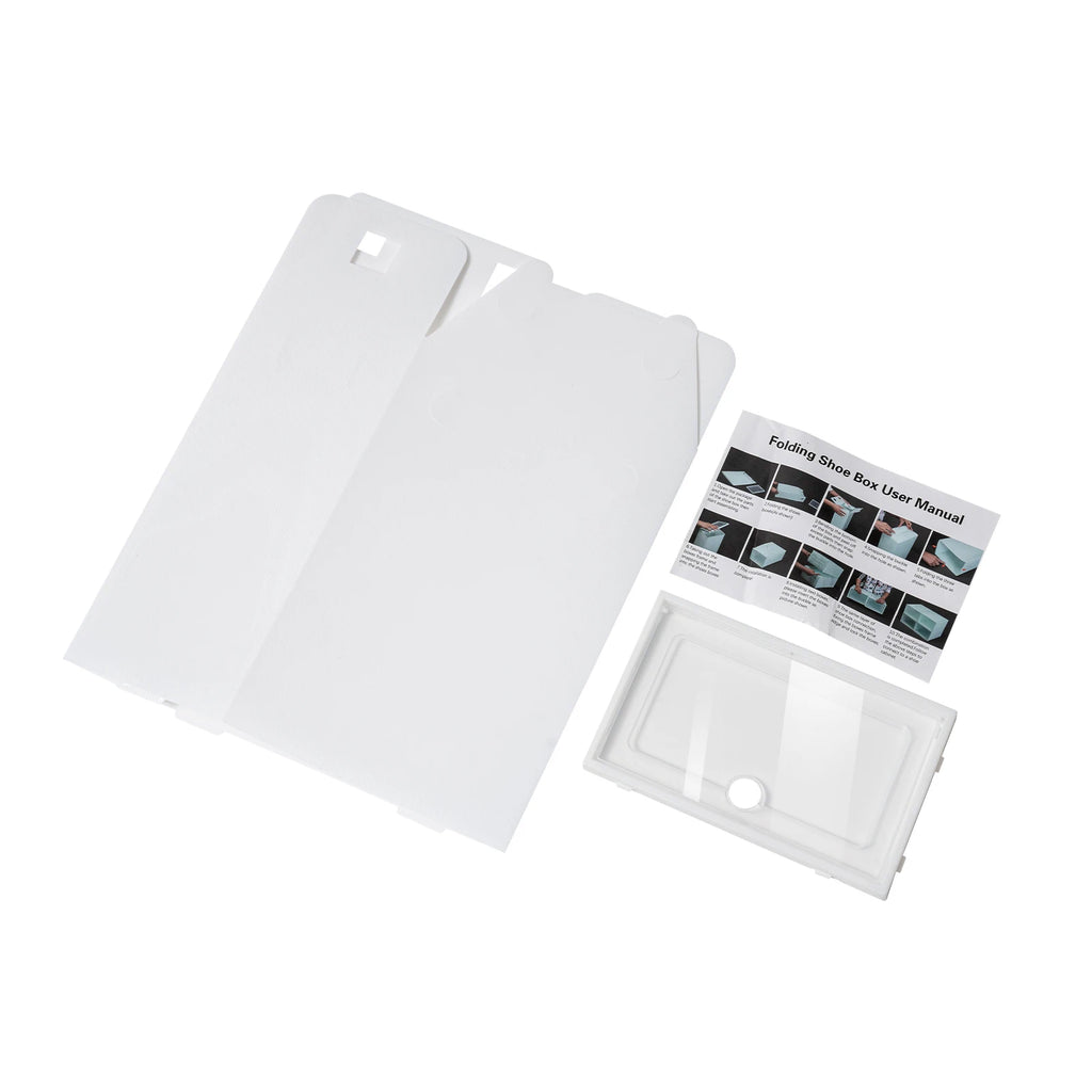24-Pack Thick Transparent Shoe Boxes