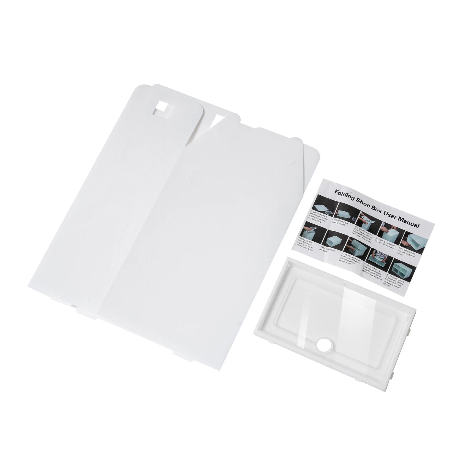 24-Pack Thick Transparent Shoe Boxes
