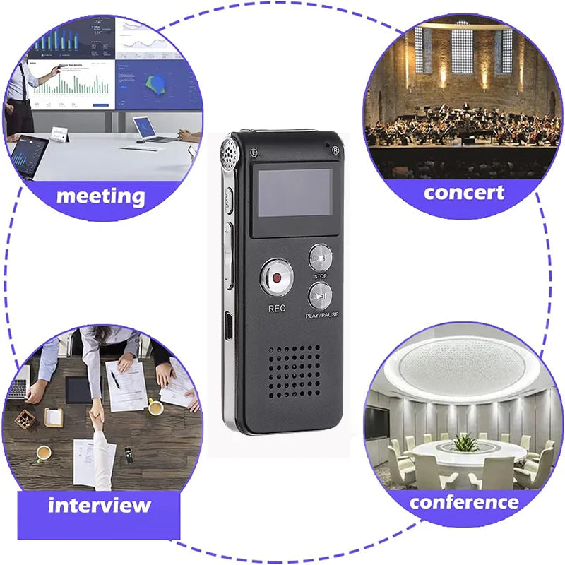 8GB mini digital recording pen, 650HR intelligent playback MP3 player, USB multifunctional audio external recording pen.