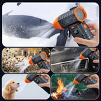 Electric Air Duster Turbo Jet Fan 80000RPM Mini Blower 100 Gear Stepless Adjustable Wind Speed Portable Digital for Car, Home
