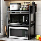 Household Microwave Oven Rack Kitchen Countertop Oven Rack Seasoning Storage Rack Holder Stand Storage Furniture