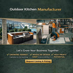 Cuisine Exterieur Aluminium Outdoor Kitchen Set With BBQ Pod And Modular Cabinets For Outdoorkche Summer Kitchen Unit Customize