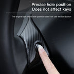 YZ For Tesla Model 3 Y 2021-2023 Car Steering Wheel Frame ABS Carbon Fiber Steering Wheel Decor Cover Stickers Interior