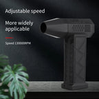 130000RPM Mini Turbo Jet Fan 52m/s+ Brushless Motor Violent Blower Portable Dust Blower for Computer Keyboard Outdoor Car Home