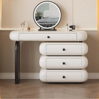 Luxury Modern Makeup Vanity Dressers For Bedroom Headdresses Hairstyles Comfortable Vanity Desk With Light Mirror With Seat