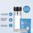 pH 9.5 Alkaline hydrogen water filtration antioxidant ceramic balls, a