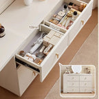 White Chest Drawers Makeup Vanities Unit Beauty Dressers Bedroom Table Desk Mirror Sink Hotel Bathroom Hairstyle Salon Furniture