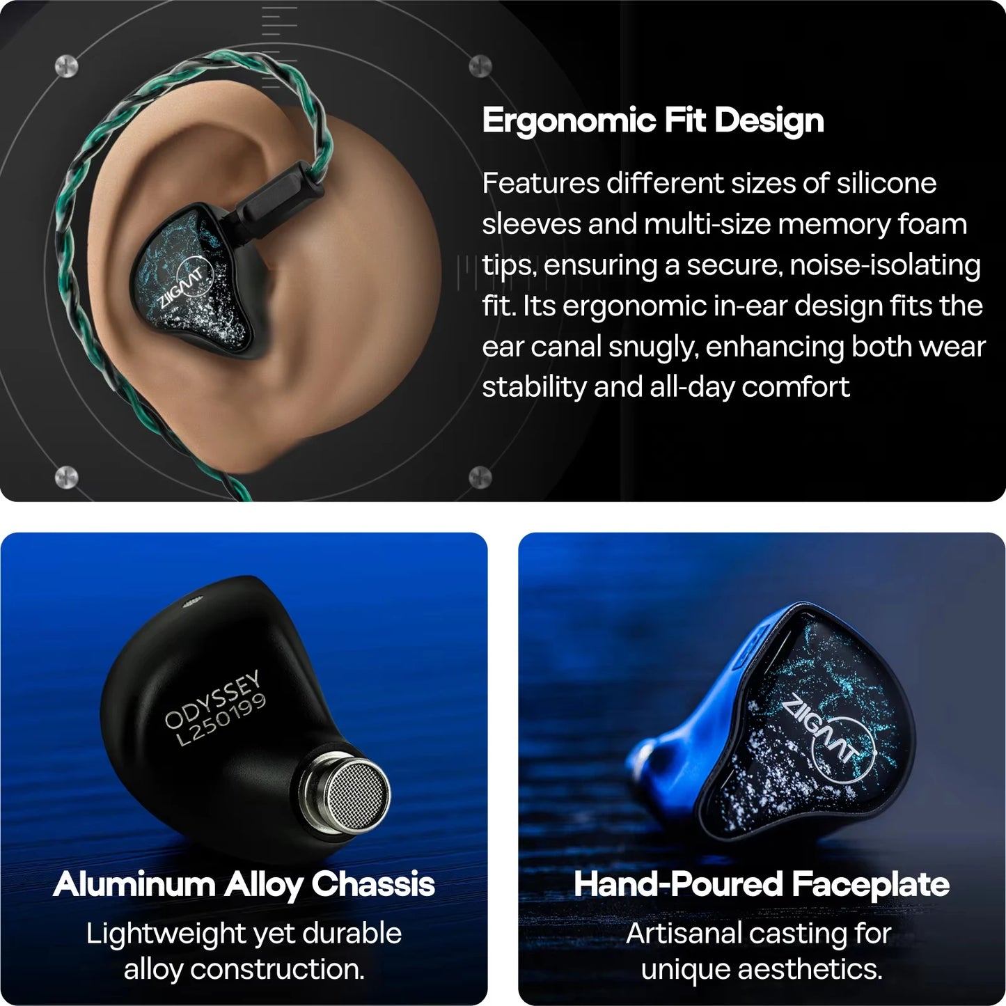 ZiiGaat x Hangout.Audio: Odyssey 2 1DD + 3BA Hybrid IEM Earphone with Genuine Knowles Balanced Armature Drivers