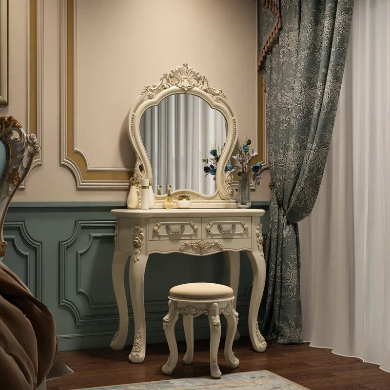 European dresser bedroom makees ins multifunctional princess dressing table storage cabinet integrated small apartment