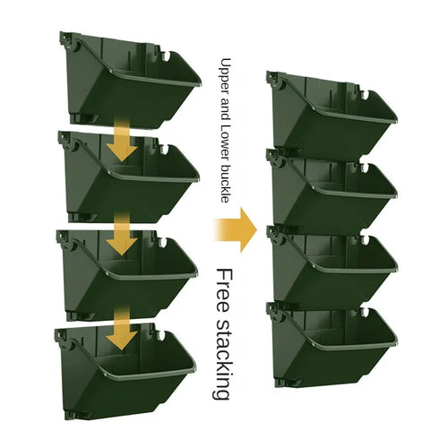 Garden Plant Walls Flower Pots Enclosures Hanging Plastic Containers Horticultural Flower Beds Vertical Greening Planting Boxes