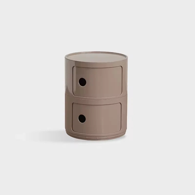 Round bedside table nordic plastic Bedside cabinet for bedroom small side end table nightstand Storage locker