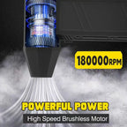 QiLiLai X3Max Handheld Mini Turbo Jet Fan,180000RPM Powerful air Blower Compressed air Duster for Car Dryer/PC/Home