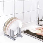 Kitchen Storage Rack Pot Cover Rack Stainless Steel Creative Bowl and Dish Storage Rack Kitchen Accessories