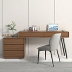 Home desktop rotating desk modern minimalist walnut corner small apartment solid wood computer desk desk dresser