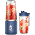 Portable Small Electric Juicer Blue/Pink Stainless Steel Blade Cup Juicer Fruit Automatic Smoothie Blender Kitchen Tool