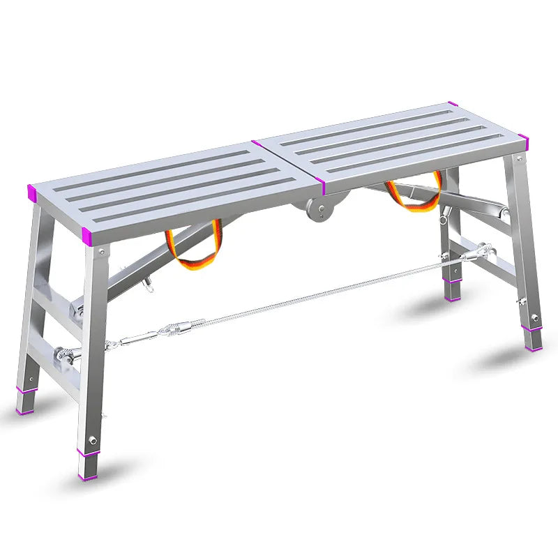 Folding telescopic stool single and double support scaffold hot dip galvanized folding footstool