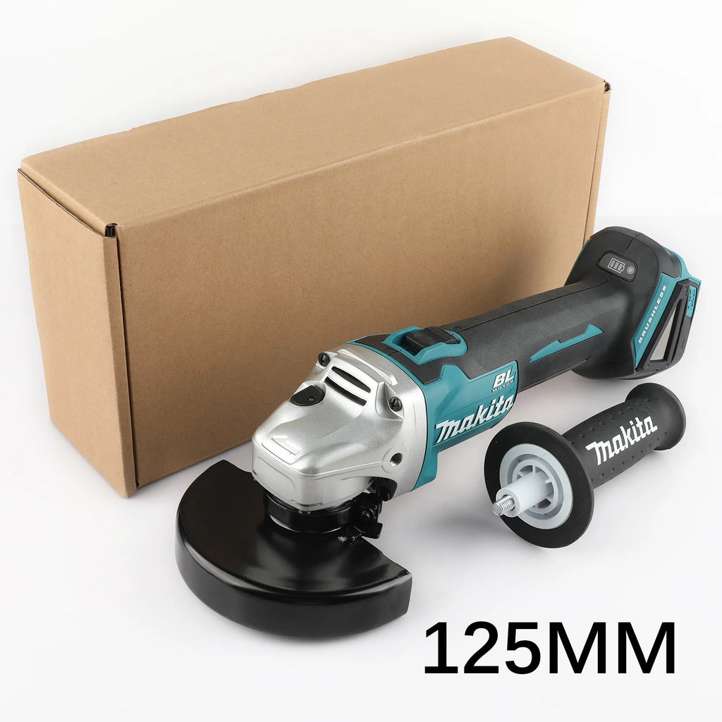 Makita DGA404 125/100mm Brushless Lithium Electric Angle Grinder Rechargeable Cutting Machine High Power Polishing Machine