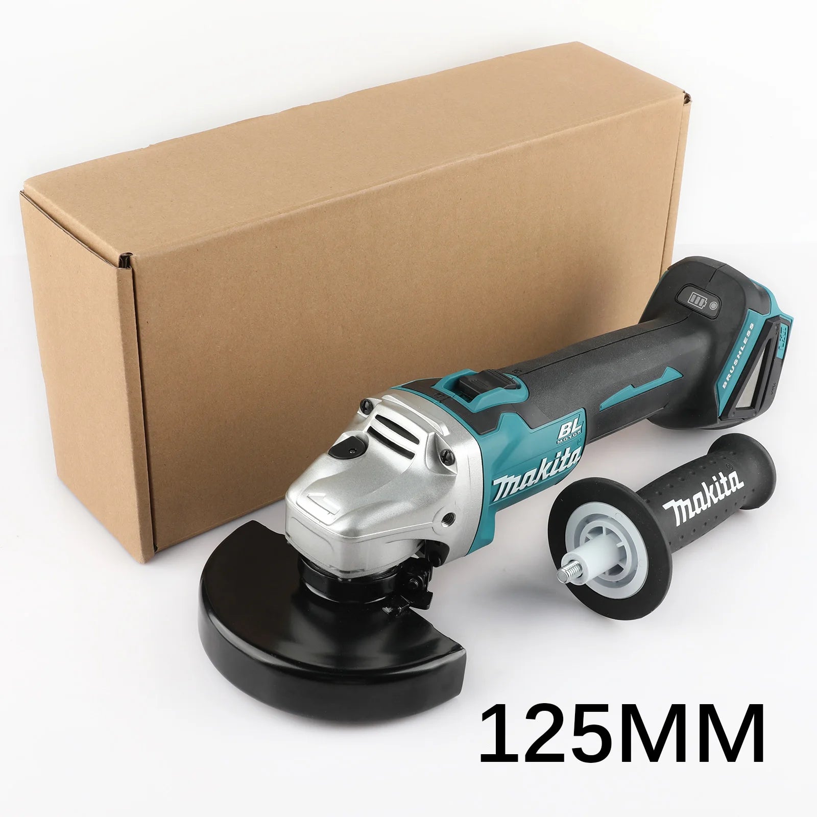 Makita DGA404 125/100mm Brushless Lithium Electric Angle Grinder Rechargeable Cutting Machine High Power Polishing Machine