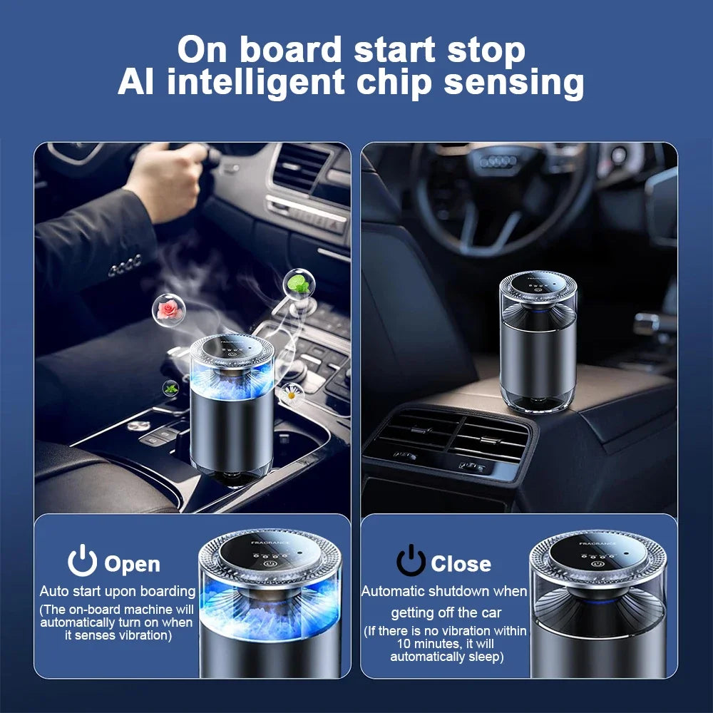 Caer Smart Car Air Freshener - Rechargeable Cloud Mist Diffuser