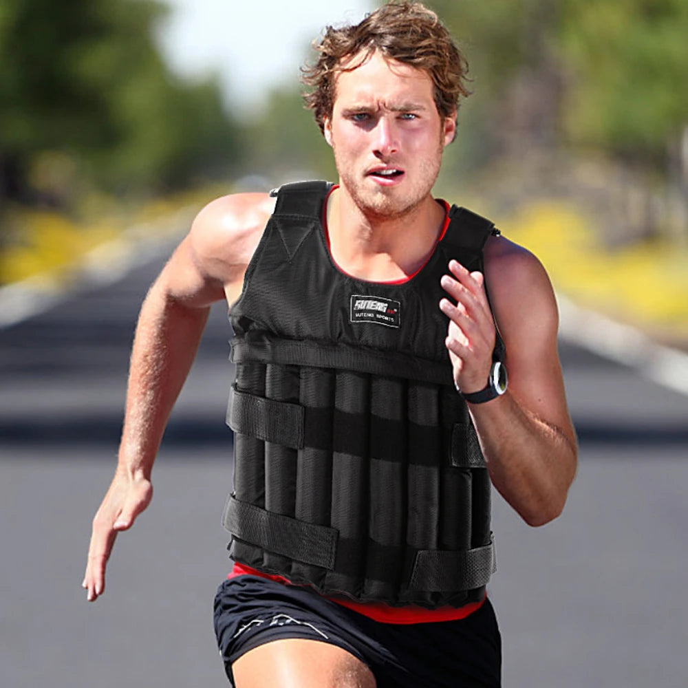 Adjustable Weighted Vest (1-110LBS) | Running, Training & Fitness Workout Vest for Men & Women