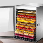 DIVEDEER 800W 12 Tier Food Dehydrator Commercial Stainless Steel Fruit Dryer Vegetable Fruit Meat Dryer