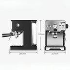 household coffee machine Italian semi-automatic pump-pressed coffee machine Multi-function milk coffee Suitable for beginners