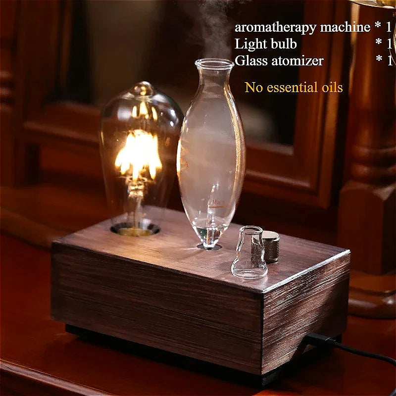 Aroma Diffuser Vintage Tungsten Filament Lamp Aromatherapy Machine Hum