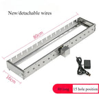 Fully Automatic BBQ Flip Rack Adjustable Width Rolling BBQ String Machine 5V Can Connect To Power Bank AC/DC