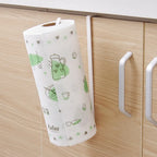 Wall Mounted Kitchen Tissue Rack Metal Non Perforated Roll Paper Cling Film Storage Cabinet Home Cloth Storage Racks