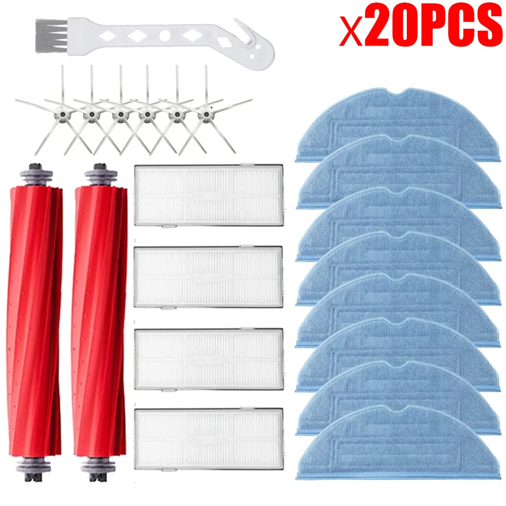 Main Brush Hepa Filter Mop Pad Spare Parts For Roborock S7 S70 S7Max T7S T7S Plus, Robot Vacuum Cleaner Accessories
