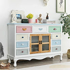 Cream Multipurpose Living Room Cabinets Child Safety Modern Display Cabinet Kitchen Storage Szafki Do Salonu Home Accessories
